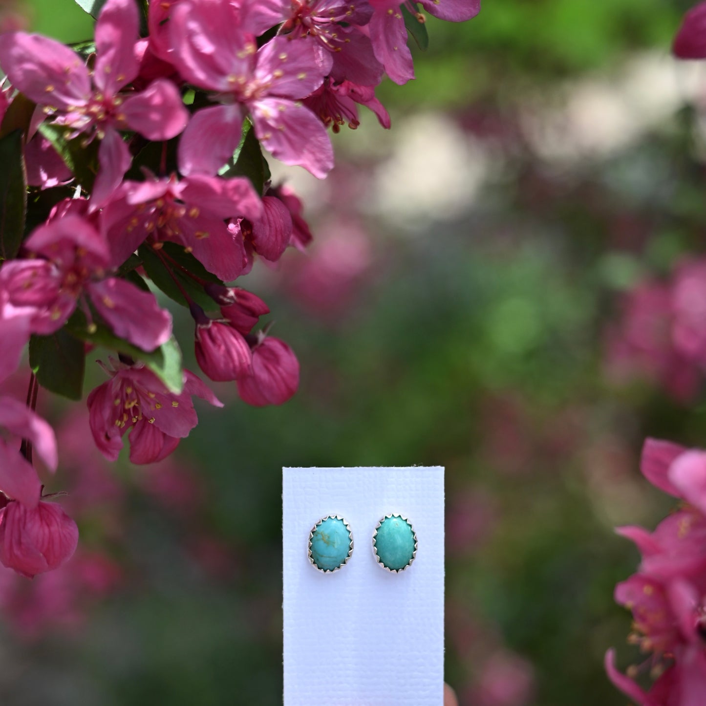 Fox Turquoise Stud Earrings