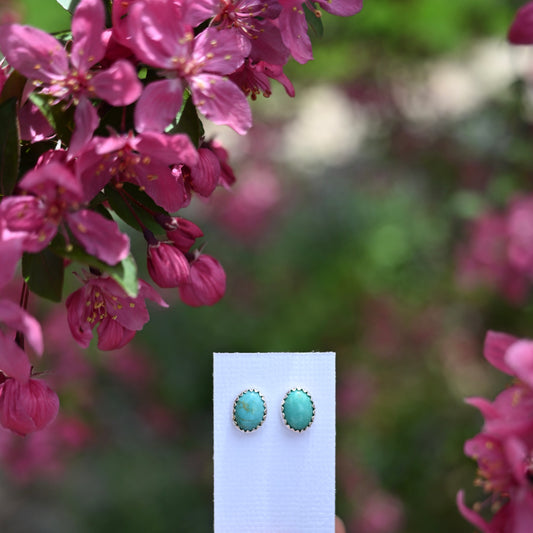 Fox Turquoise Stud Earrings