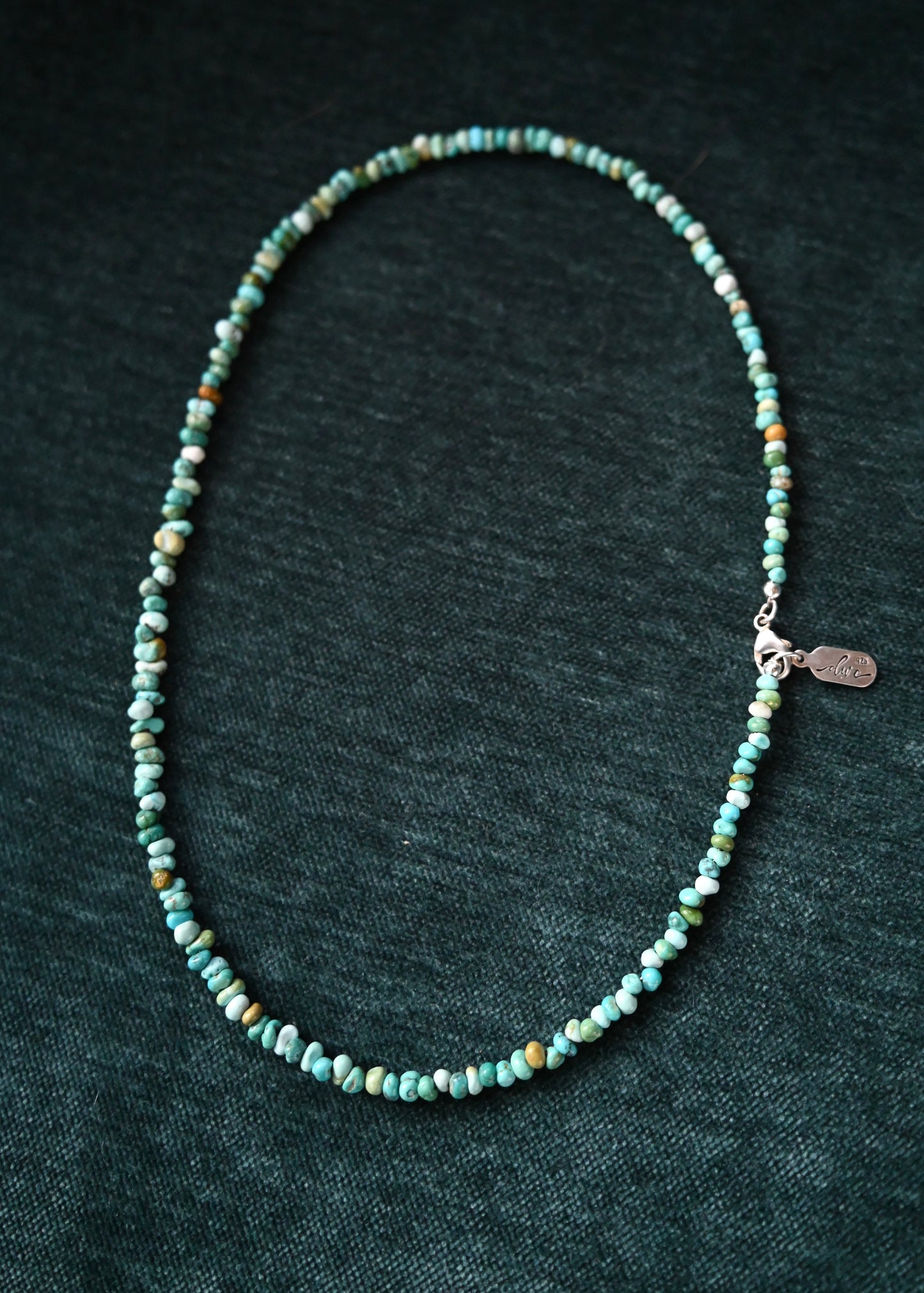 Lone Mountain Turquoise Beaded Necklace - 18”