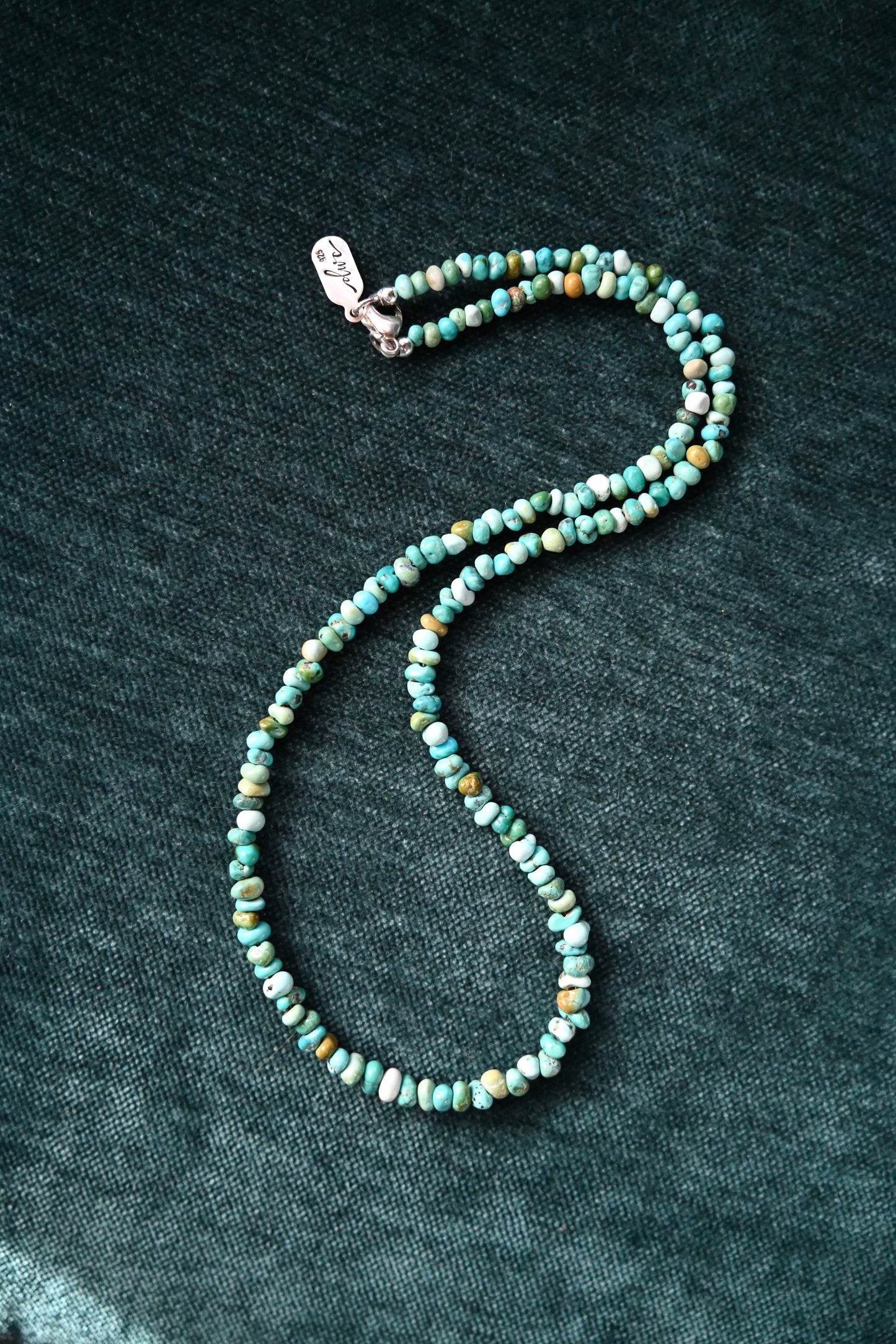 Lone Mountain Turquoise Beaded Necklace - 18”