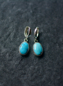 Sonoran Turquoise Hoop Earring Huggies - No. 2