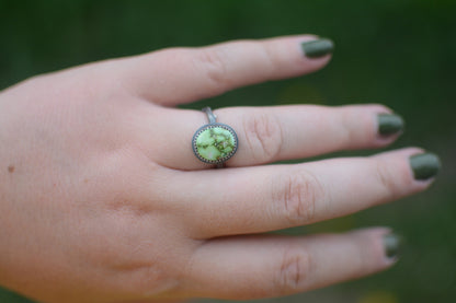 Sonoran Gold Turquoise Twig Ring - Size 8