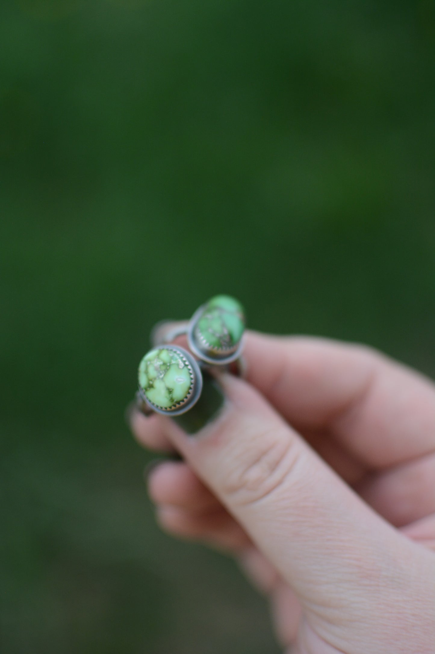 Sonoran Gold Turquoise Twig Ring - Size 8