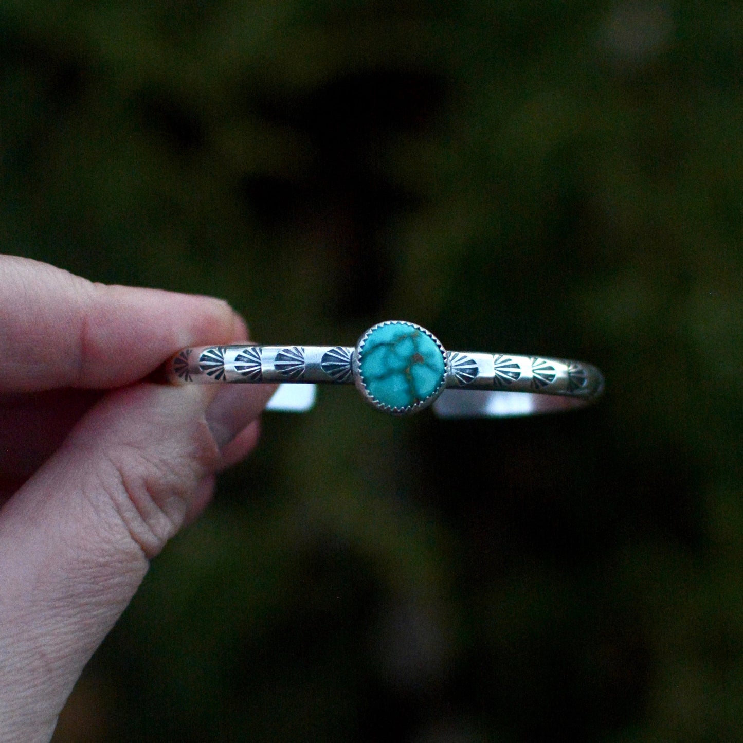 Sonoran Rose Turquoise Stacking Cuff Bracelet