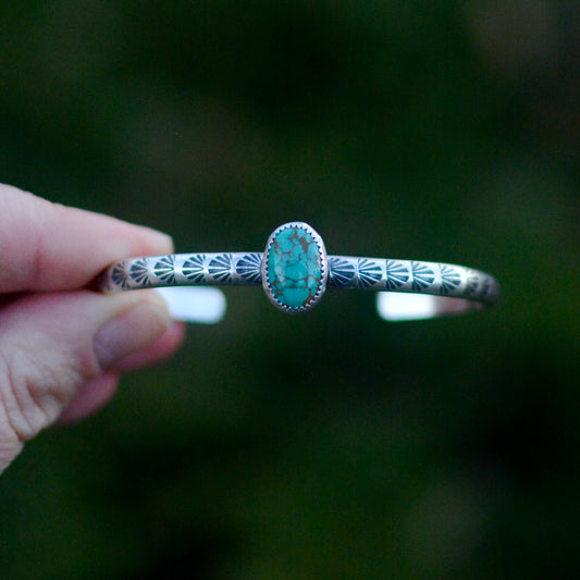 Carico Lake Turquoise Stacking Cuff Bracelet - No. 2