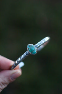 Carico Lake Turquoise Stacking Cuff Bracelet - No. 2